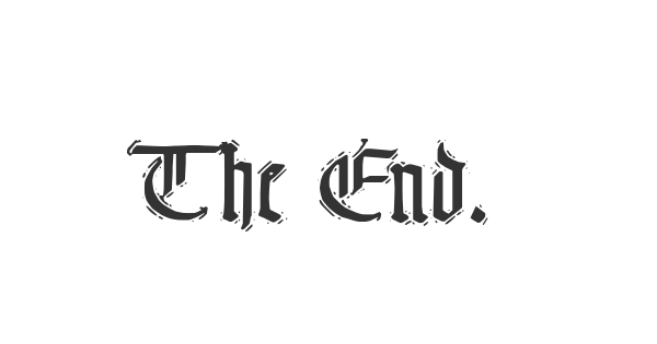 The End. font thumb